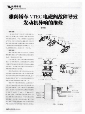 vtec电磁阀故障加速无力