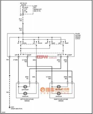  后视镜电路故障「汽车后视镜电路图解释」