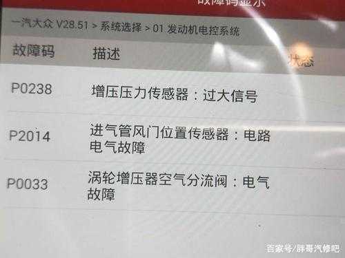  车辆进气系统故障「进气系统故障分析」