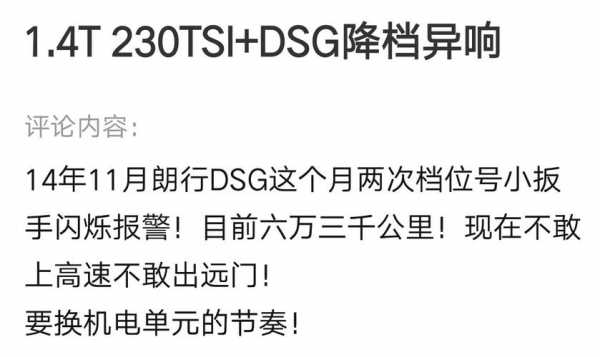 6dsg故障率