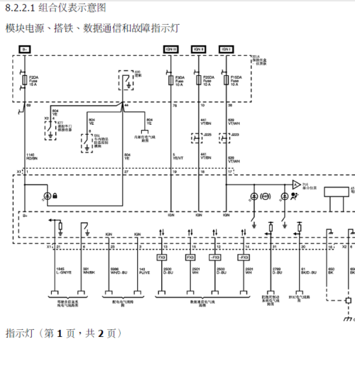 乐驰电池故障灯亮,乐驰仪表盘电路图 