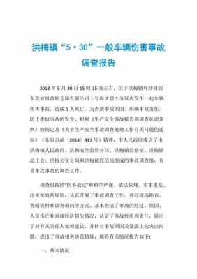 汽车故障调查报告