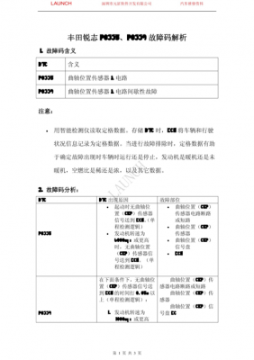 标致故障码p107b怎么解决 标致故障码P0339