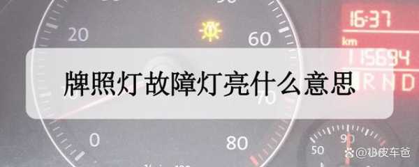 后车牌故障灯怎么消除_后车牌异响怎么解决