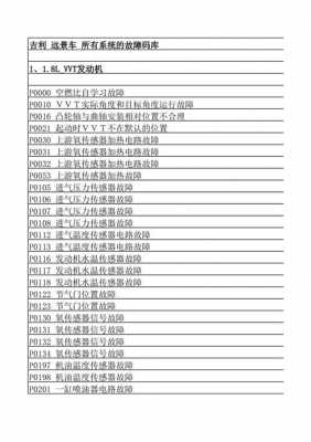  车辆故障代码p和u「汽车故障码p开头是什么故障」